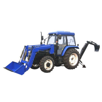 Mini tractor con implemento